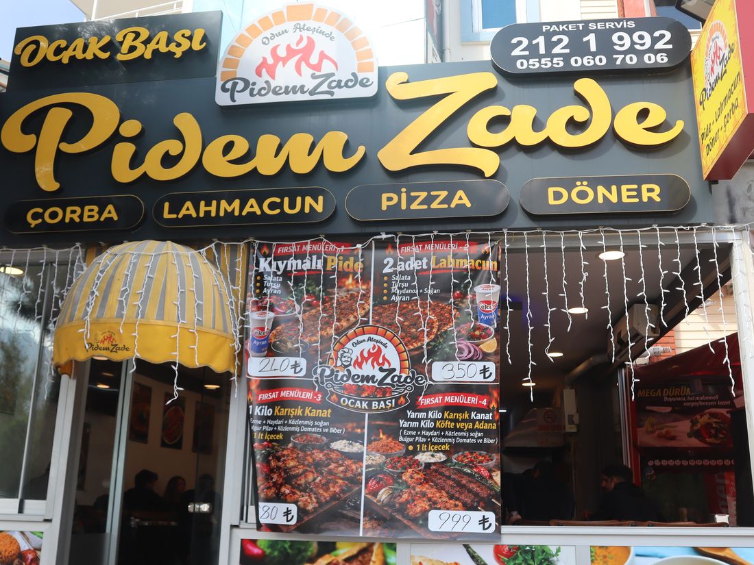 Pidem Zade Ocakbaşı tabelası – Denizli